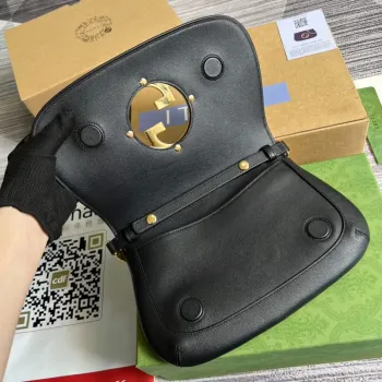 Gucci 699268 Gucci Blondie shoulder leather bag Black