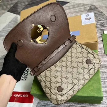 Gucci 699268 Gucci Blondie shoulder bag GG Supreme canvas Brown