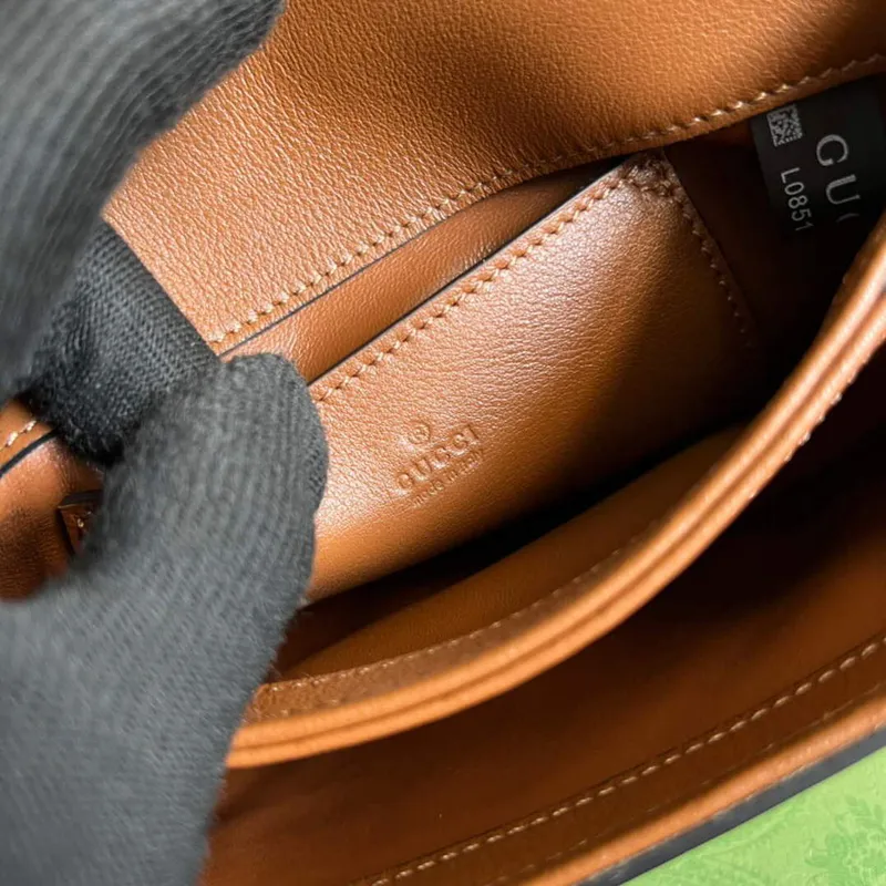 Gucci 698643 Gucci Blondie mini leather bag Brown