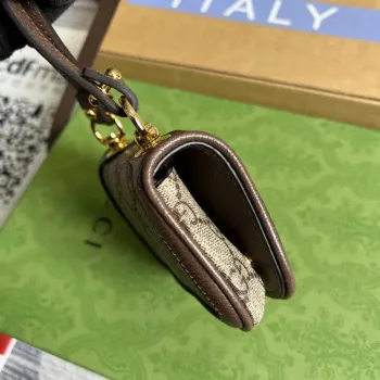 Gucci 698635 Gucci Blondie card case wallet brown