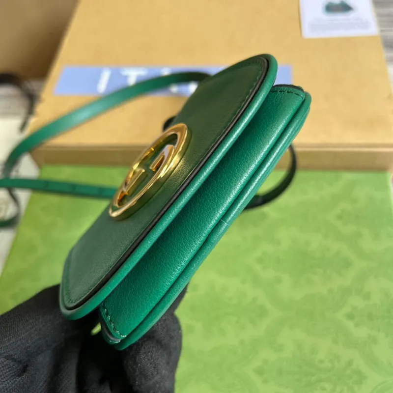 Gucci 698635 Gucci Blondie Mini card case wallet Green