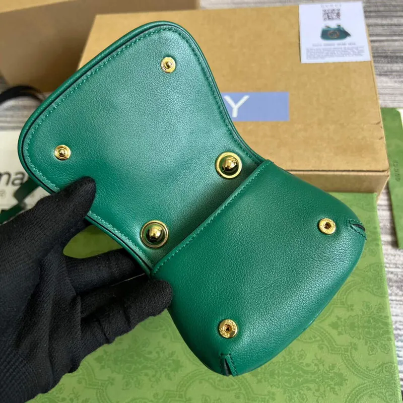 Gucci 698635 Gucci Blondie Mini card case wallet Green