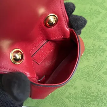 Gucci 698635 Gucci Blondie Mini card case wallet Red