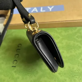 Gucci 698635 Gucci Blondie Mini card case wallet Black