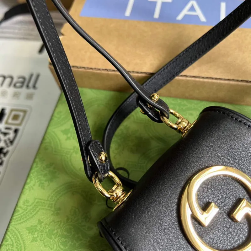 Gucci 698635 Gucci Blondie Mini card case wallet Black