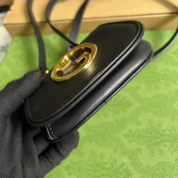 Gucci 698635 Gucci Blondie Mini card case wallet Black