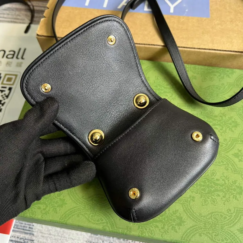 Gucci 698635 Gucci Blondie Mini card case wallet Black