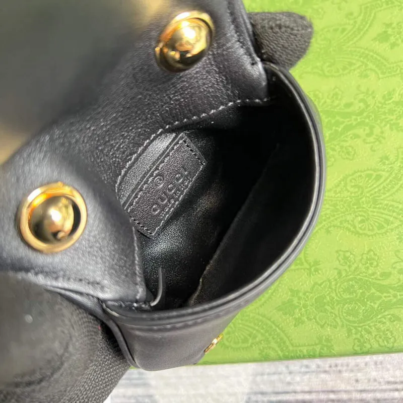 Gucci 698635 Gucci Blondie Mini card case wallet Black