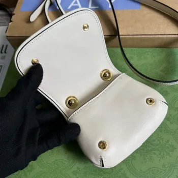 Gucci 698635 Gucci Blondie Mini card case wallet White