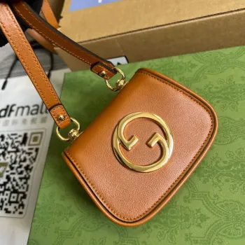 Gucci 698635 Gucci Blondie Mini card case wallet Brown