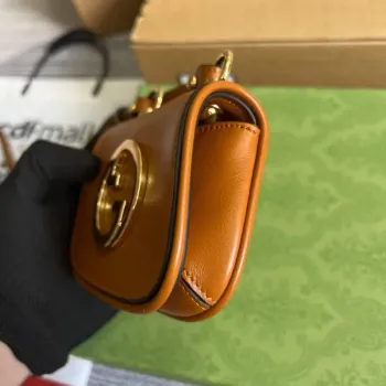 Gucci 698635 Gucci Blondie Mini card case wallet Brown