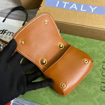 Gucci 698635 Gucci Blondie Mini card case wallet Brown