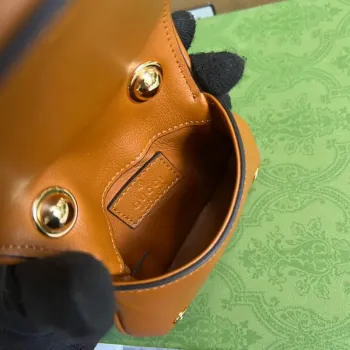 Gucci 698635 Gucci Blondie Mini card case wallet Brown