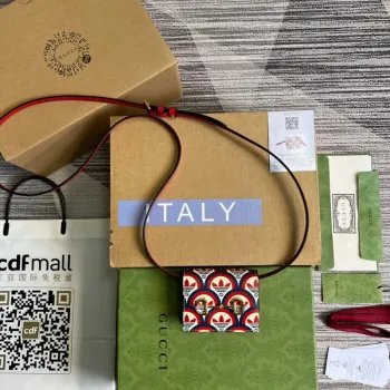 Gucci 702248 Adidas x Gucci card case with Horsebit