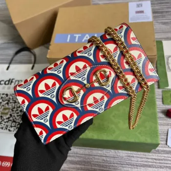 Gucci 621892 Adidas x Gucci wallet with Horsebit chain