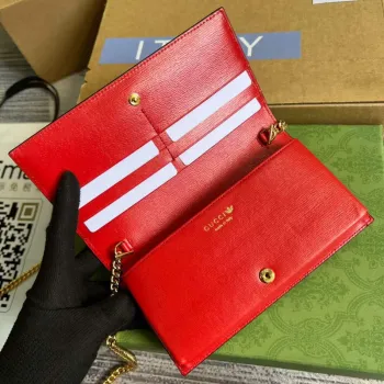 Gucci 621892 Adidas x Gucci wallet with Horsebit chain