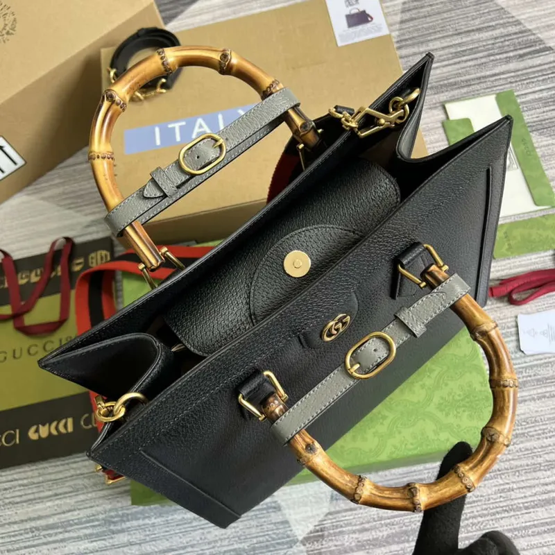 Gucci 678842 Diana medium tote bag Black