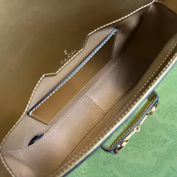 Gucci Horsebit 1955 lizard mini bag 675801 gold leather