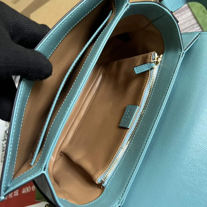 Gucci Horsebit 1955 shoulder bag 602204 Blue