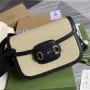 Gucci Horsebit 1955 shoulder bag Beige with 602204 black leather