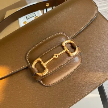 Gucci Horsebit 1955 shoulder bag 602204 Brown leather