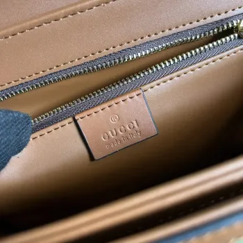 Gucci Horsebit 1955 shoulder bag 602204 plum with brown leather