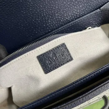 Gucci Horsebit 1955 shoulder bag 602204 beige with black leather