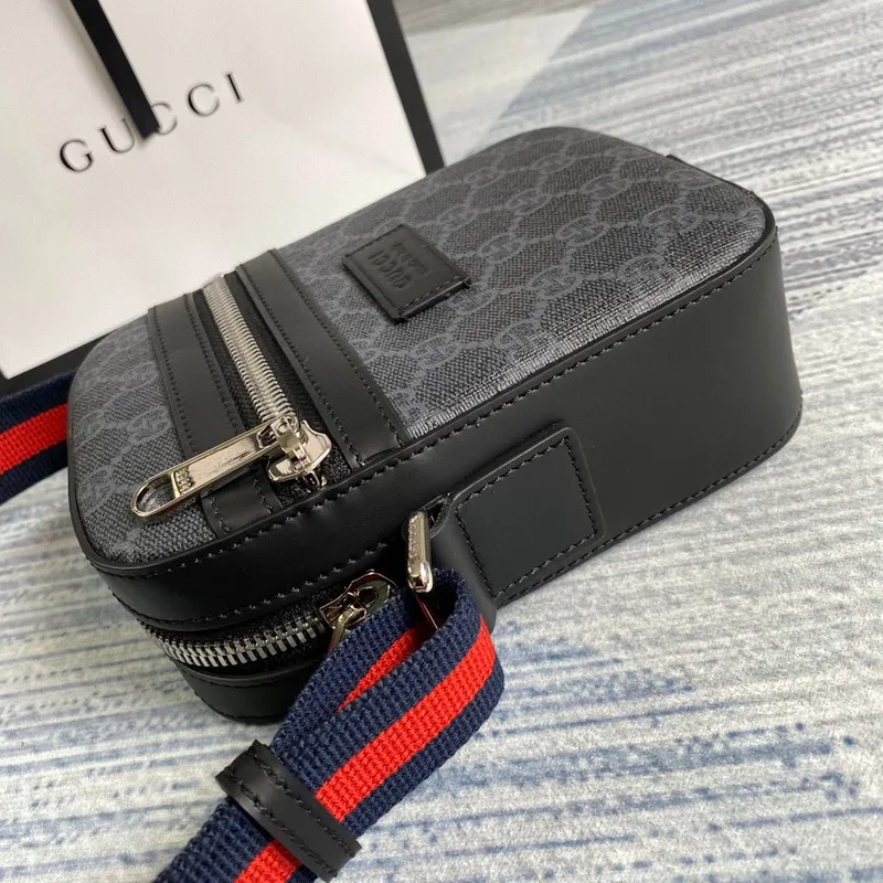 Gucci 682357 GG Black messenger 598103 Black GG Supreme canvas