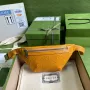 Gucci 658582 GG embossed belt bag Yellow GG embossed leather