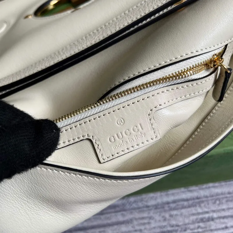Gucci 699268 Blondie shoulder bag White leather