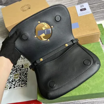 Gucci 699268 Blondie shoulder bag Black leather