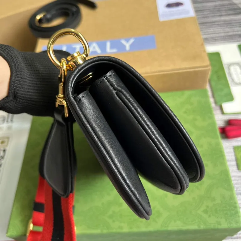 Gucci  698643 Blondie mini bag in black leather