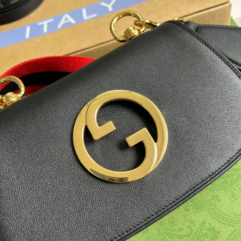 Gucci  698643 Blondie mini bag in black leather