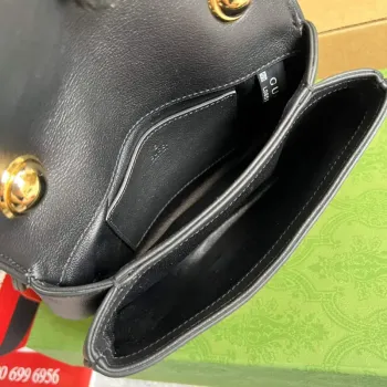 Gucci  698643 Blondie mini bag in black leather