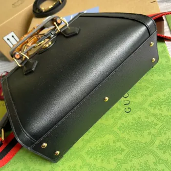 Gucci 702721 Diana Small Tote Bag Black leather