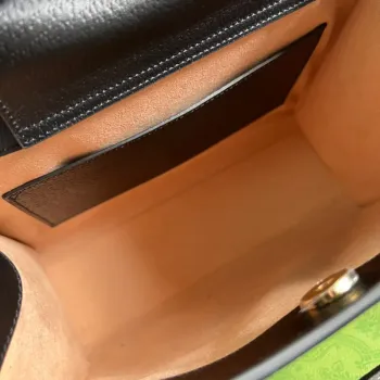 Gucci 702721 Diana Small Tote Bag Black leather