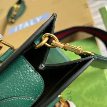 Gucci 702721 Diana Small Tote Bag Green leather