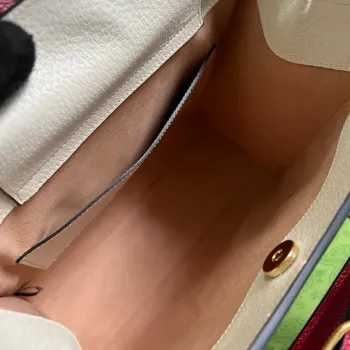 Gucci 702721 Diana Small Tote Bag White leather