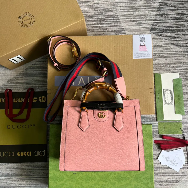 Gucci 702721 Diana Small Tote Bag Pink