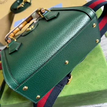 Gucci 702732 Diana Mini Tote Bag Green leather