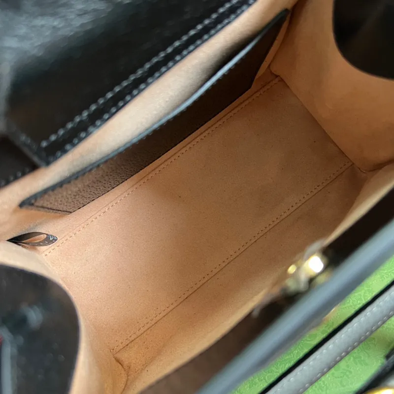 Gucci 702732 Gucci Diana Mini Tote Bag Black leather