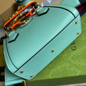 Gucci 702732 Gucci Diana Mini Tote Bag Light blue leather