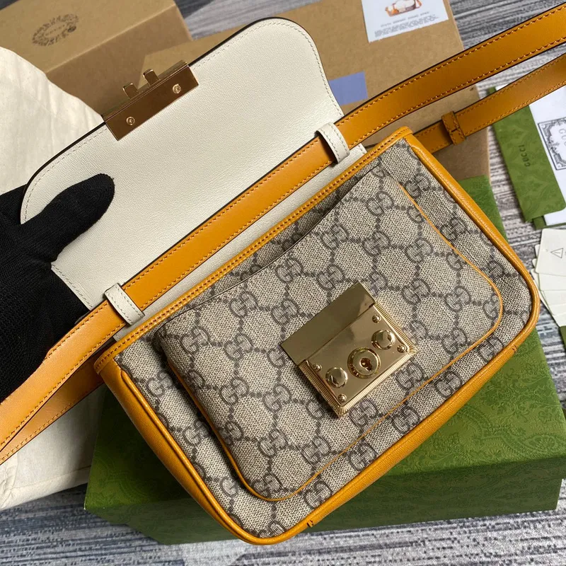 Gucci 658487 Padlock Mini Bag Beige