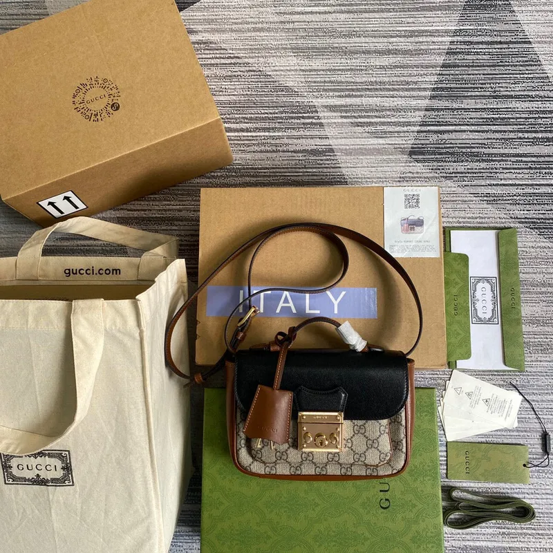 Gucci 658487 Padlock Mini Bag Black