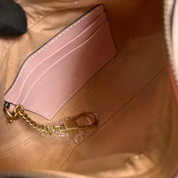 Gucci 699514 GG Marmont half moon shaped mini bag Pink