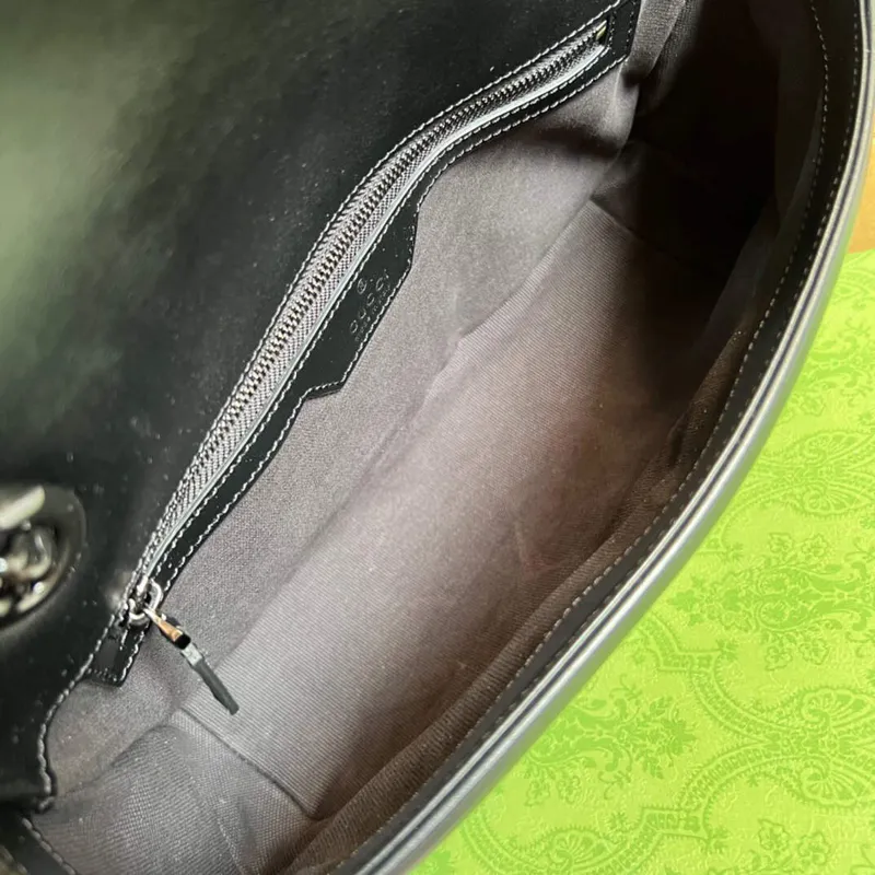 Gucci 443497 GG Marmont Small Shoulder Bag Black