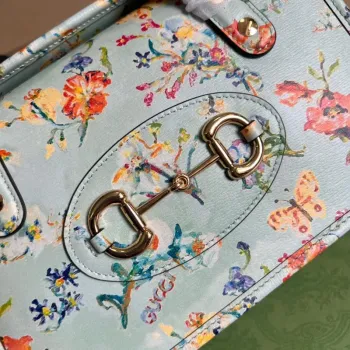 Gucci 645453 Gucci Horsebit 1955 Mini Top Handle Bag Green