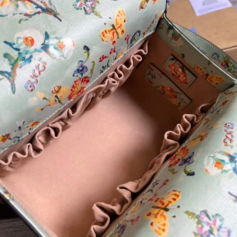 Gucci 645453 Gucci Horsebit 1955 Mini Top Handle Bag Green