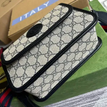 Gucci 674164 Messenger Bag With Interlocking G Blue