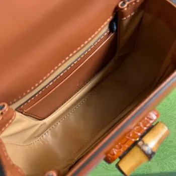Gucci 686864 Gucci Bamboo 1947 Mini Top Handle Bag Brown